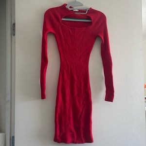Abercrombie Long-Sleeve Hardware Mini Sweater Dress XST